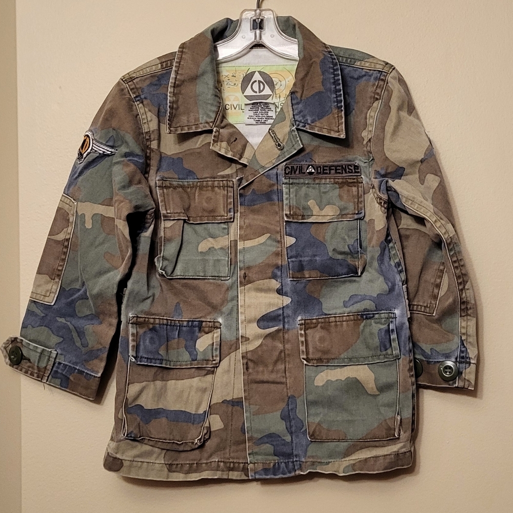 Camouflage military style jacket